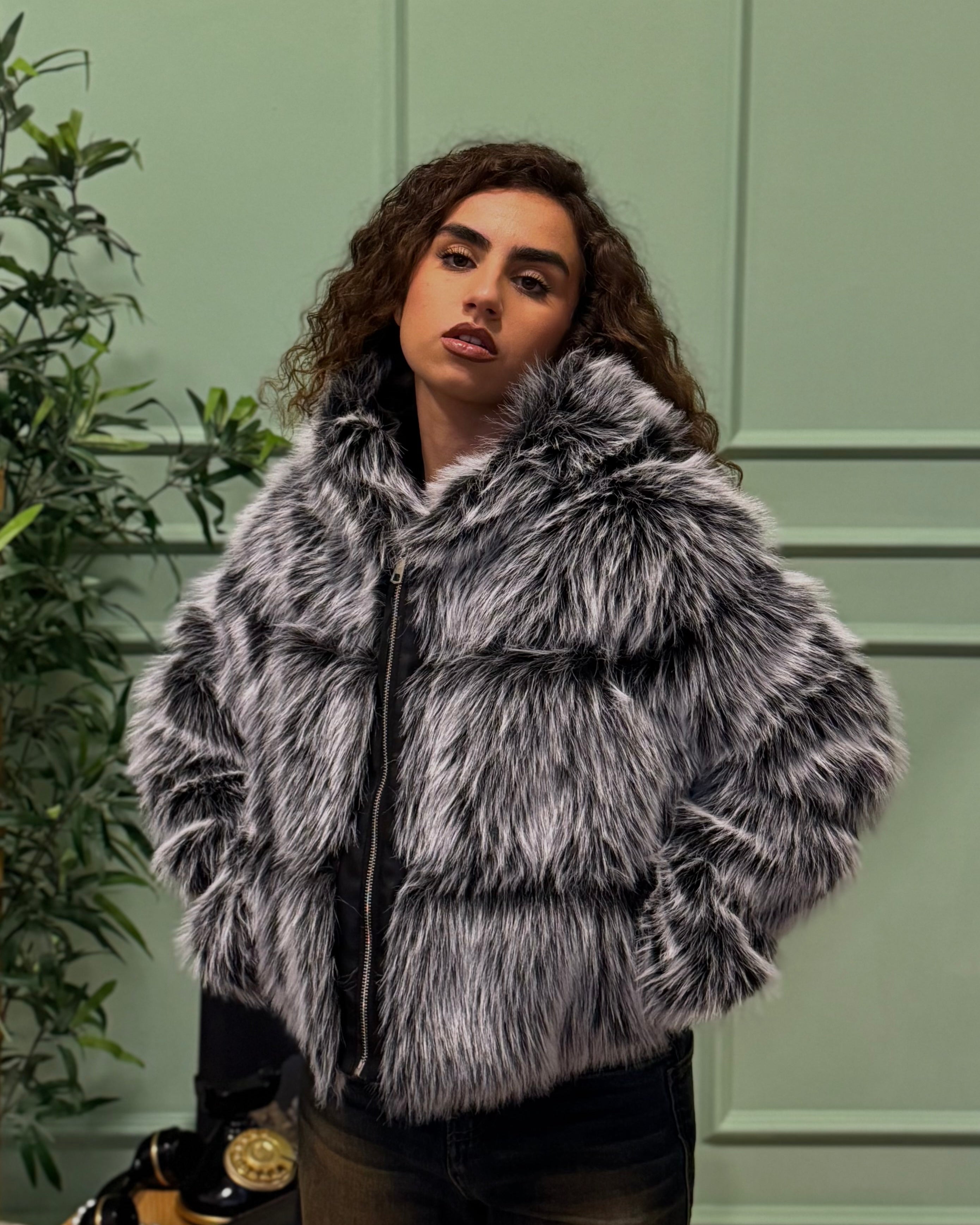 Pelliccia Dublino con cappuccio