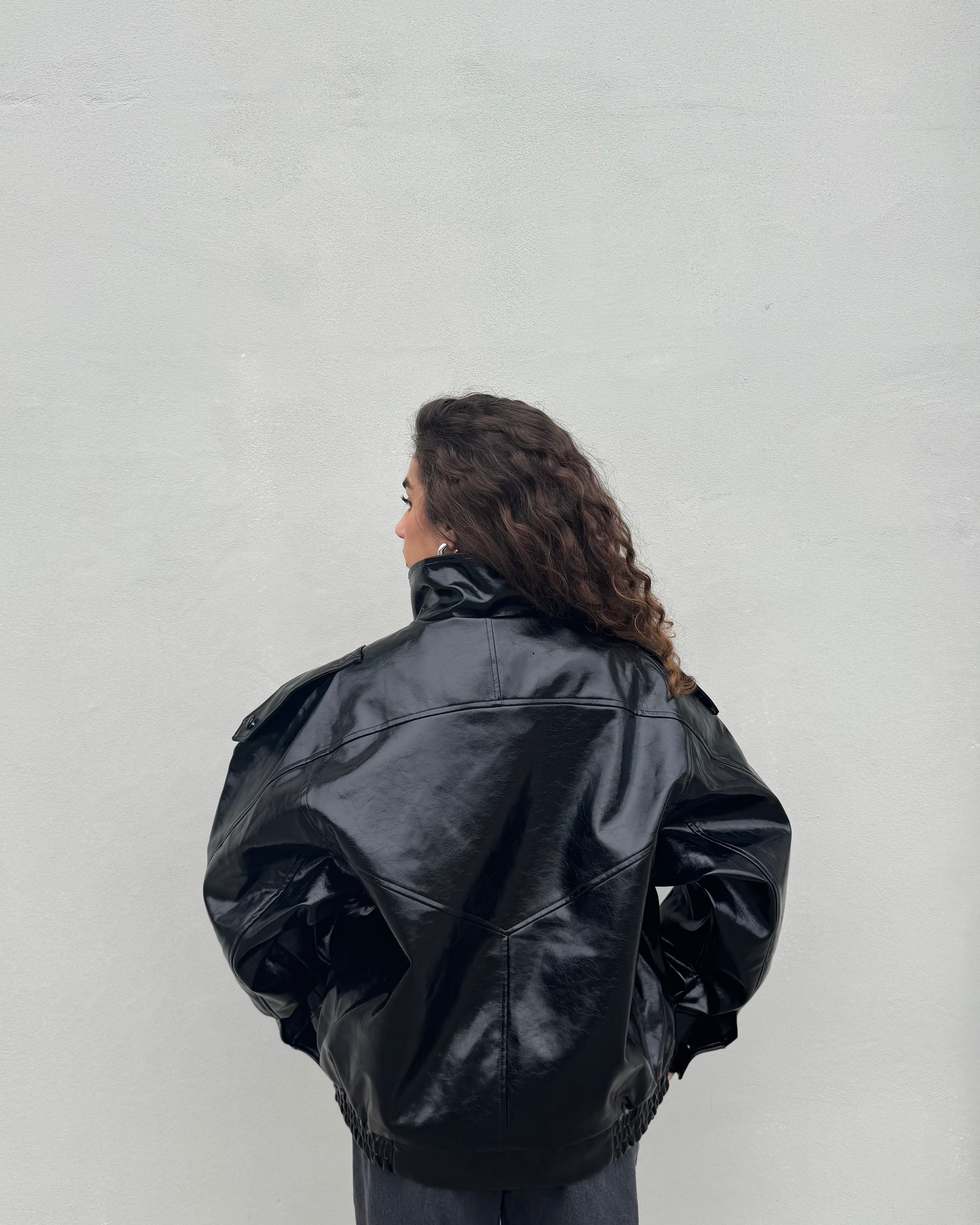 Chiodo Ecopelle Nero