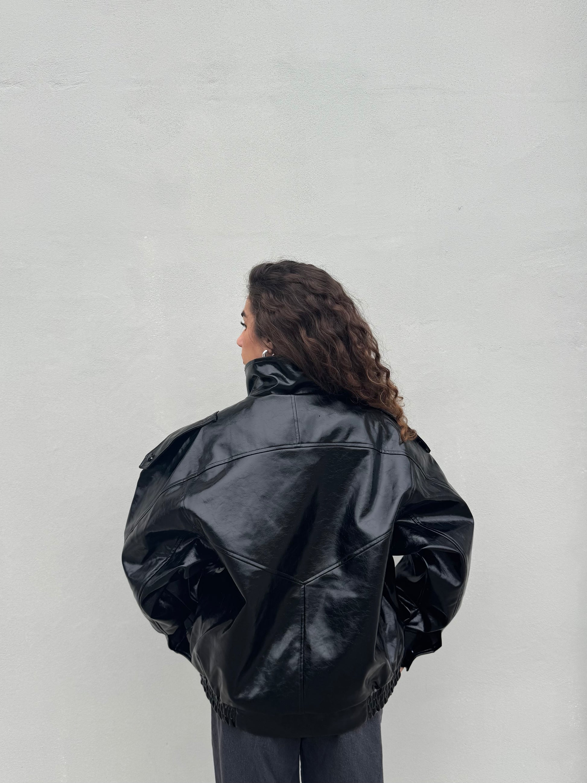 Chiodo Ecopelle Nero