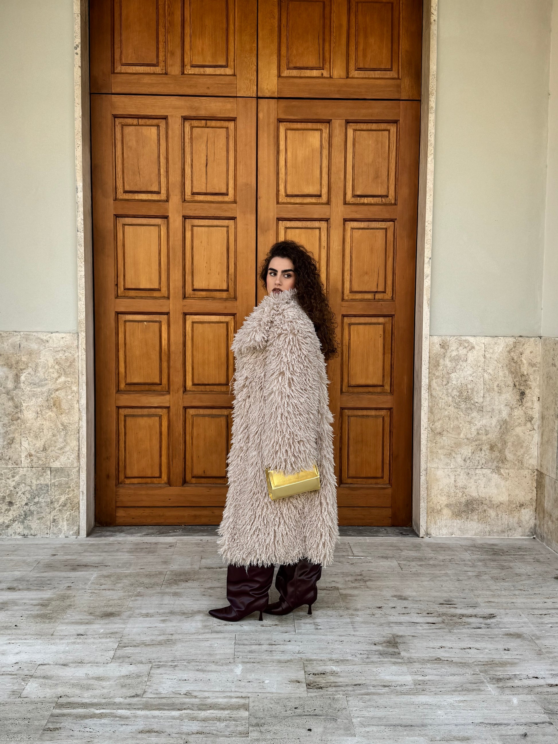 Pelliccia Mongolia lunga