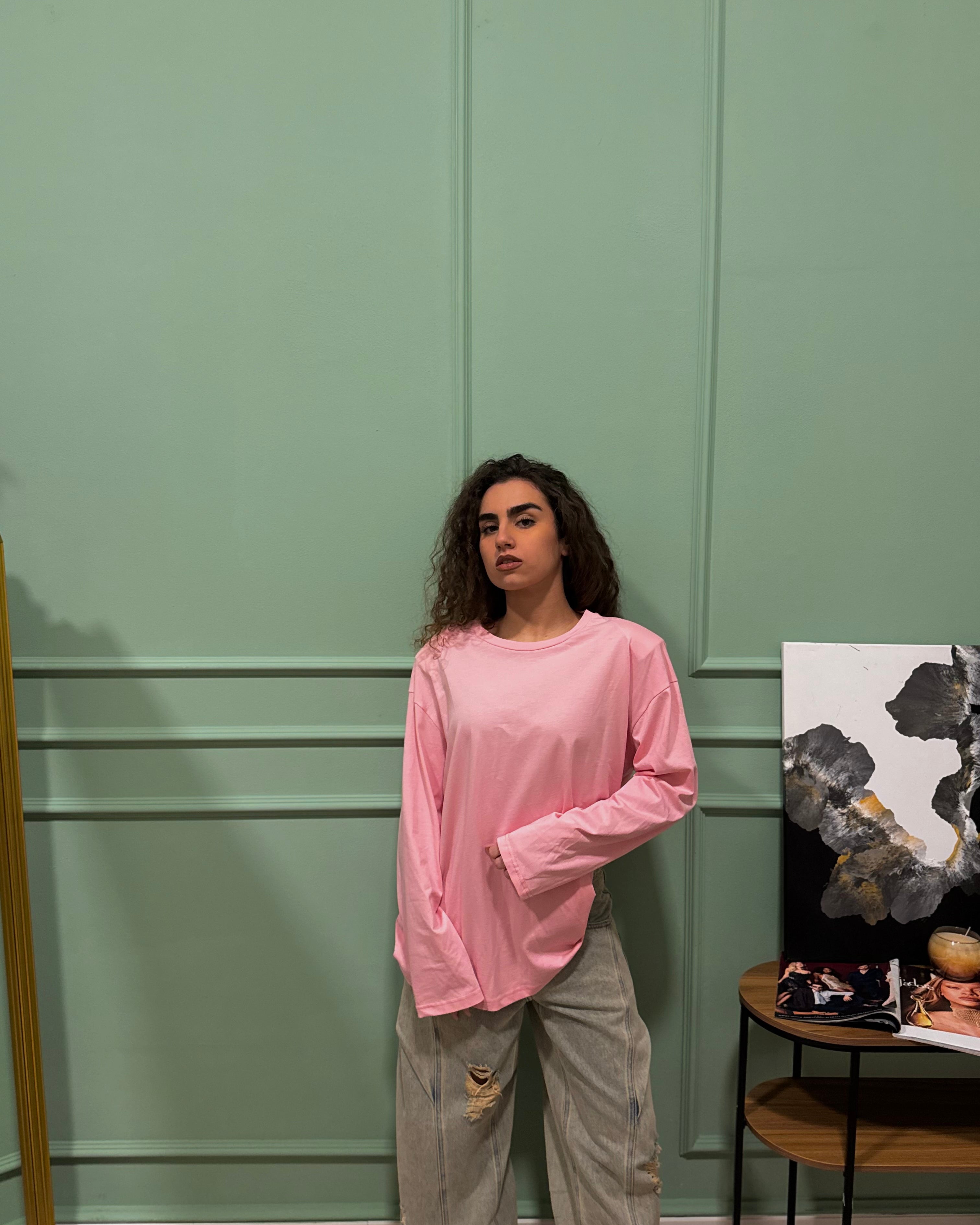 Maglia spalline rosa barbie