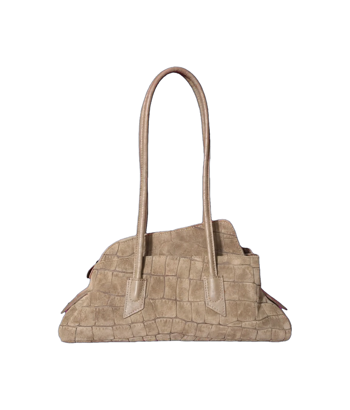 Bag asimmetric SNAKE vera pelle