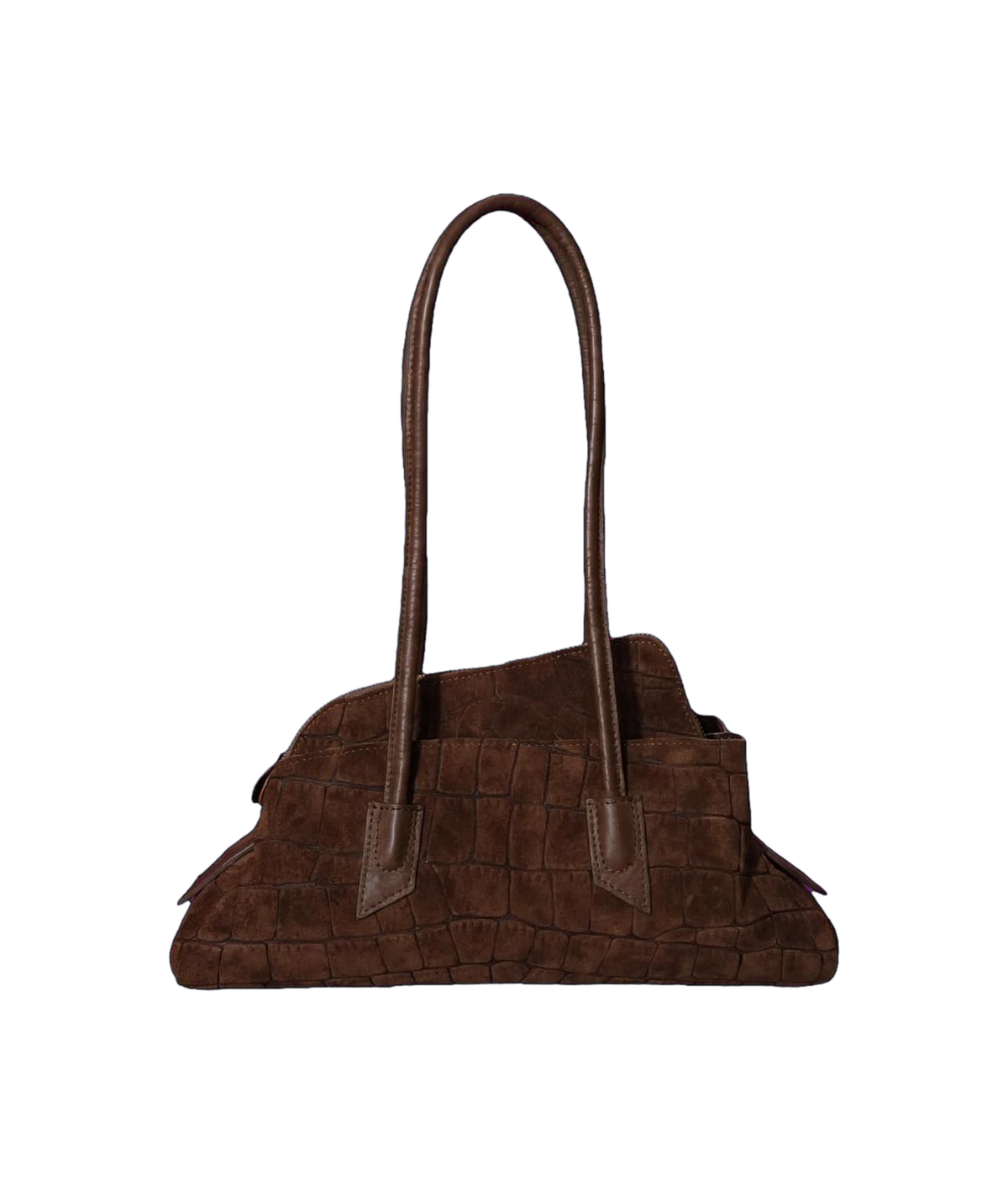 Bag asimmetric SNAKE vera pelle