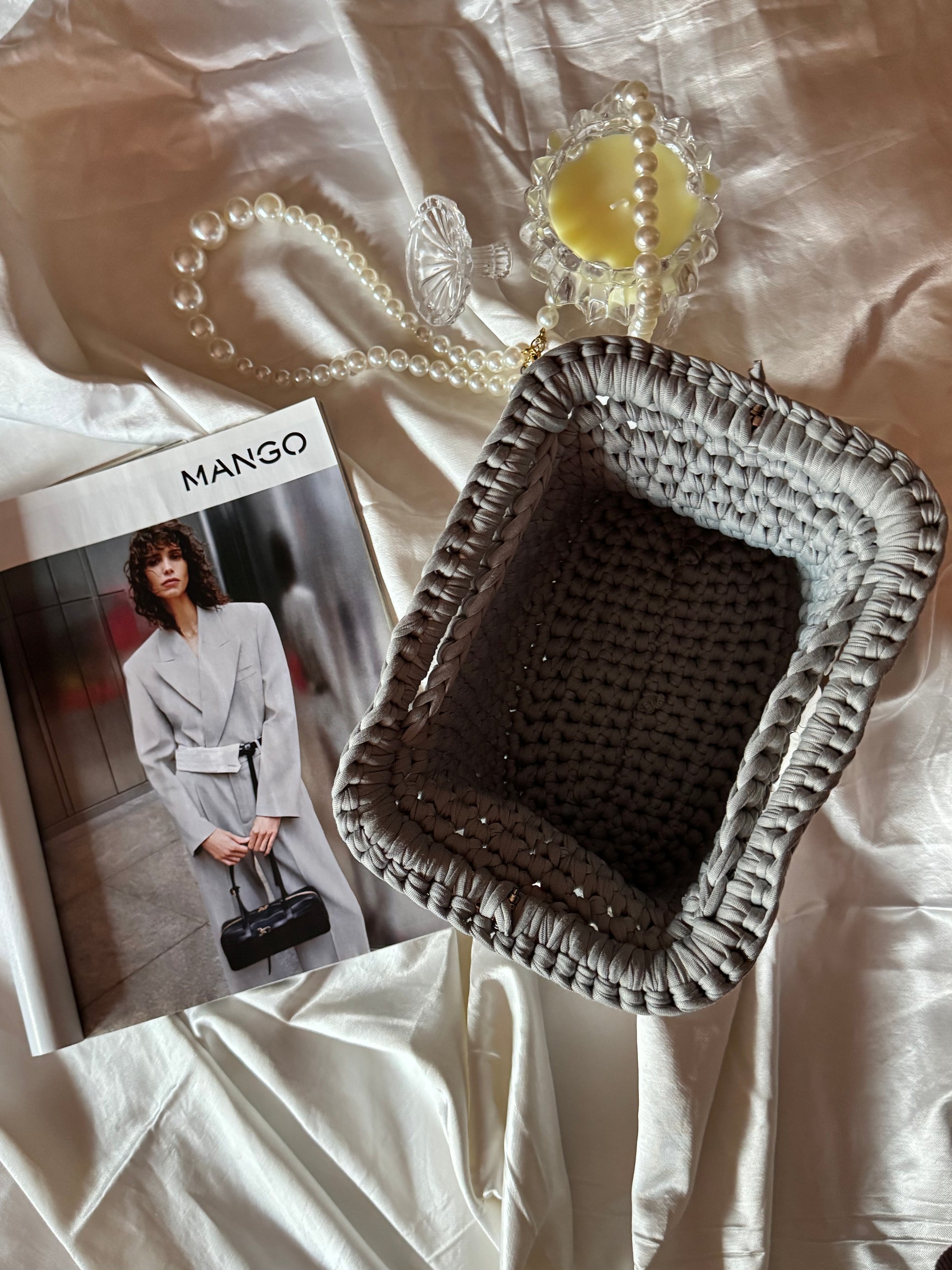 Pasticcino medium argento paillettes