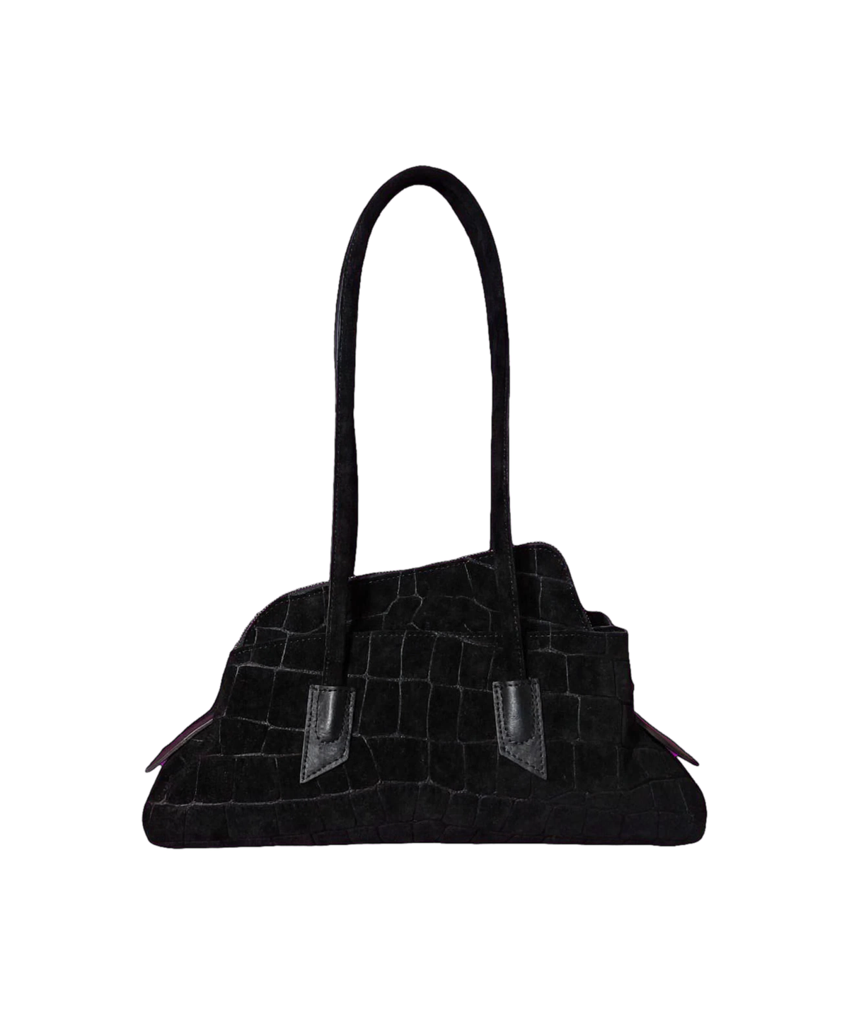 Bag asimmetric SNAKE vera pelle