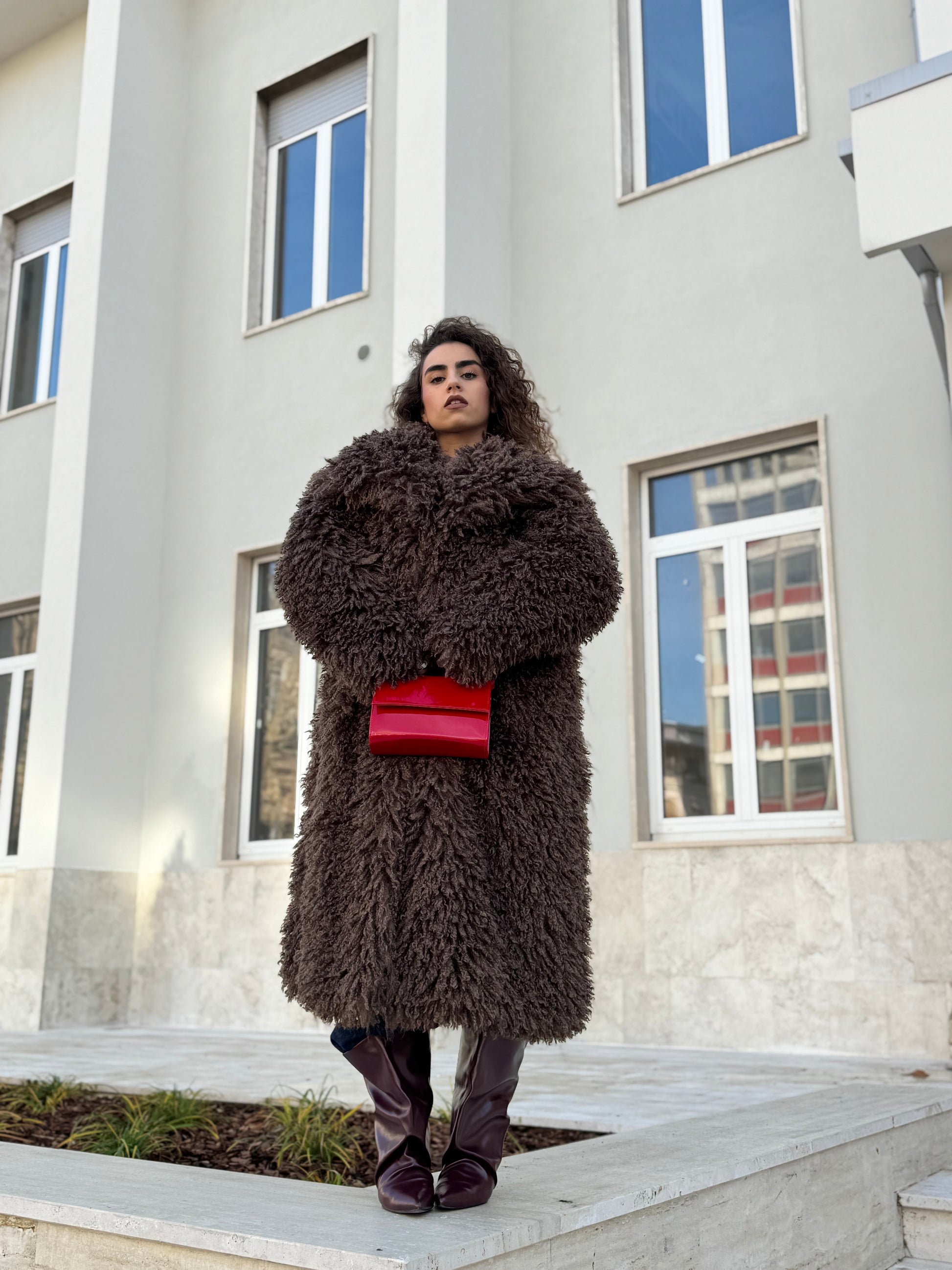 Pelliccia Mongolia lunga