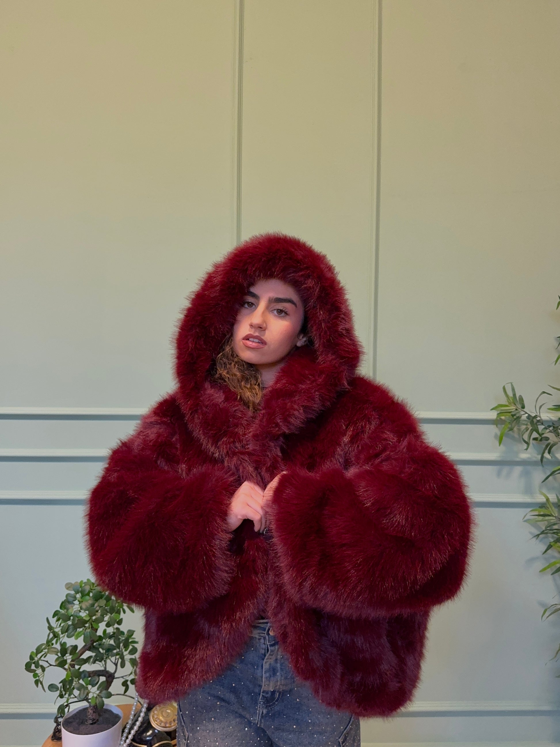 Pelliccia Montreal con cappuccio