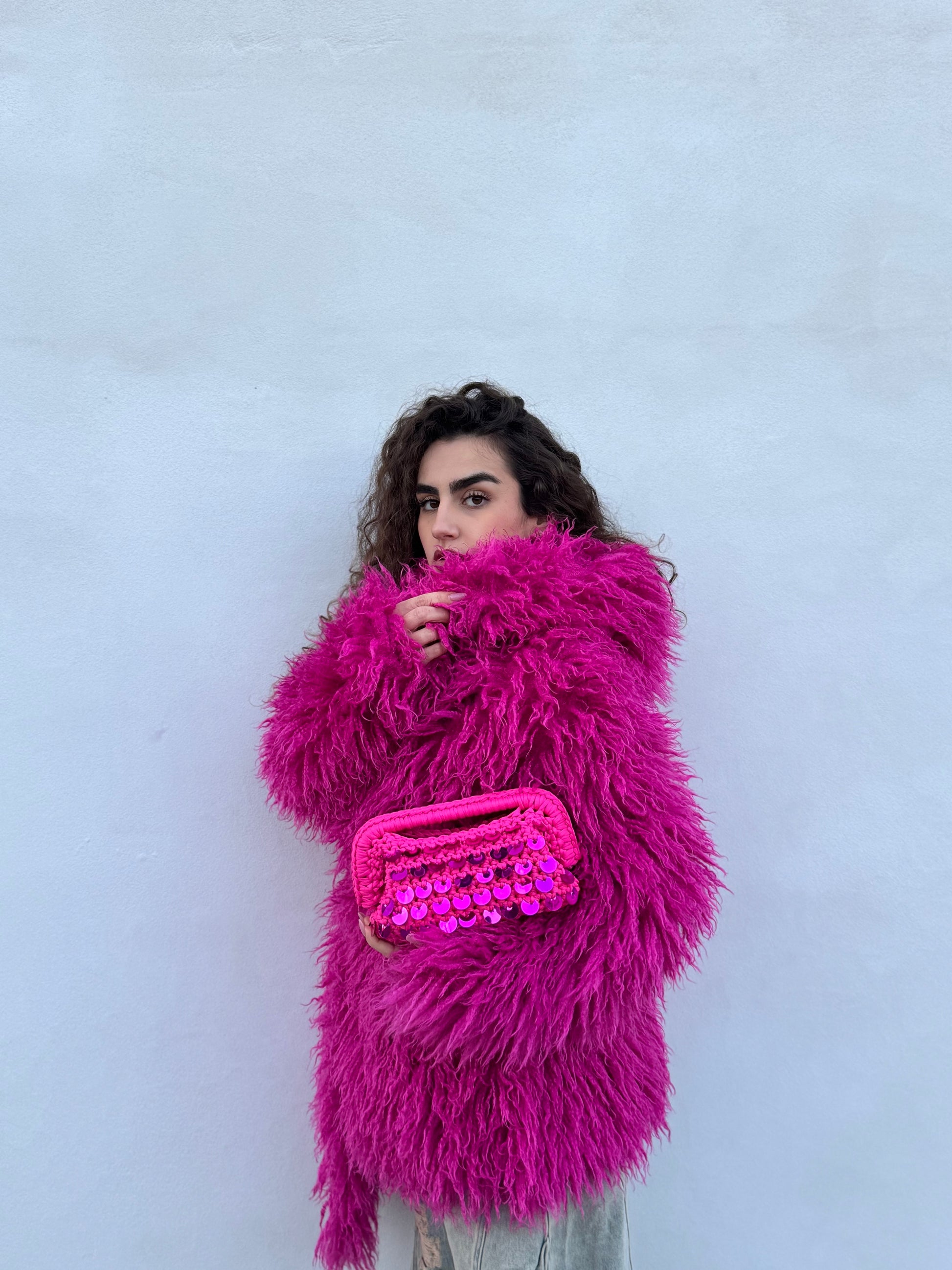 Pasticcino medium Magenta paillettes