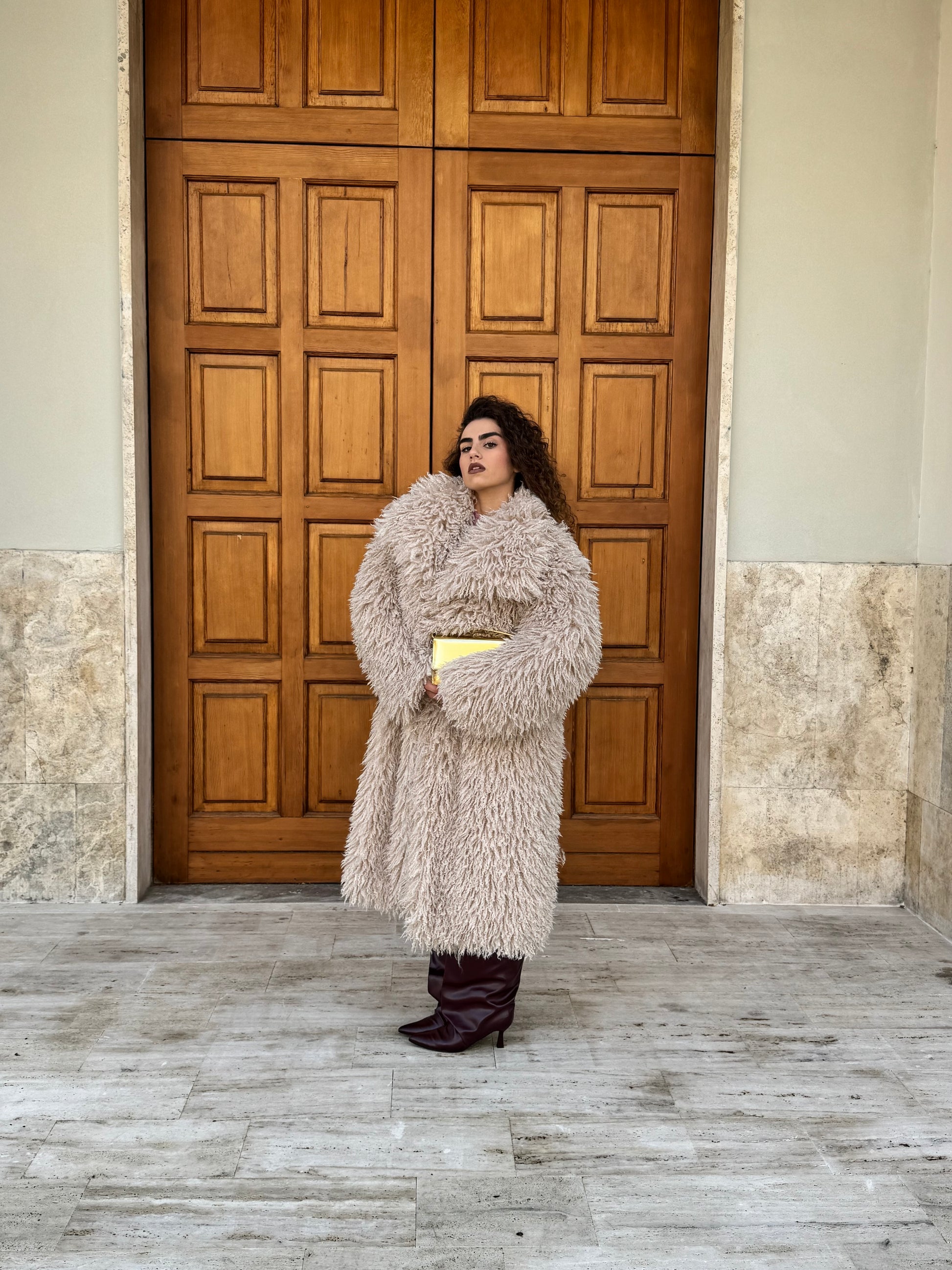 Pelliccia Mongolia lunga