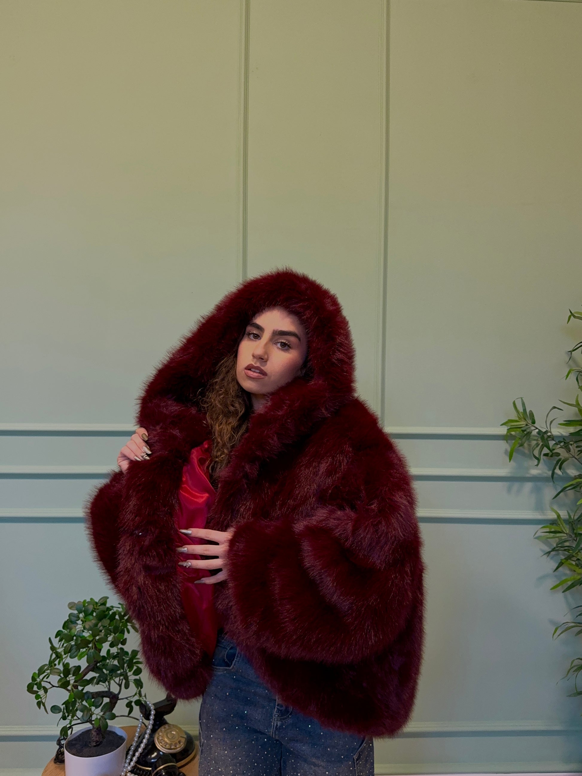 Pelliccia Montreal con cappuccio