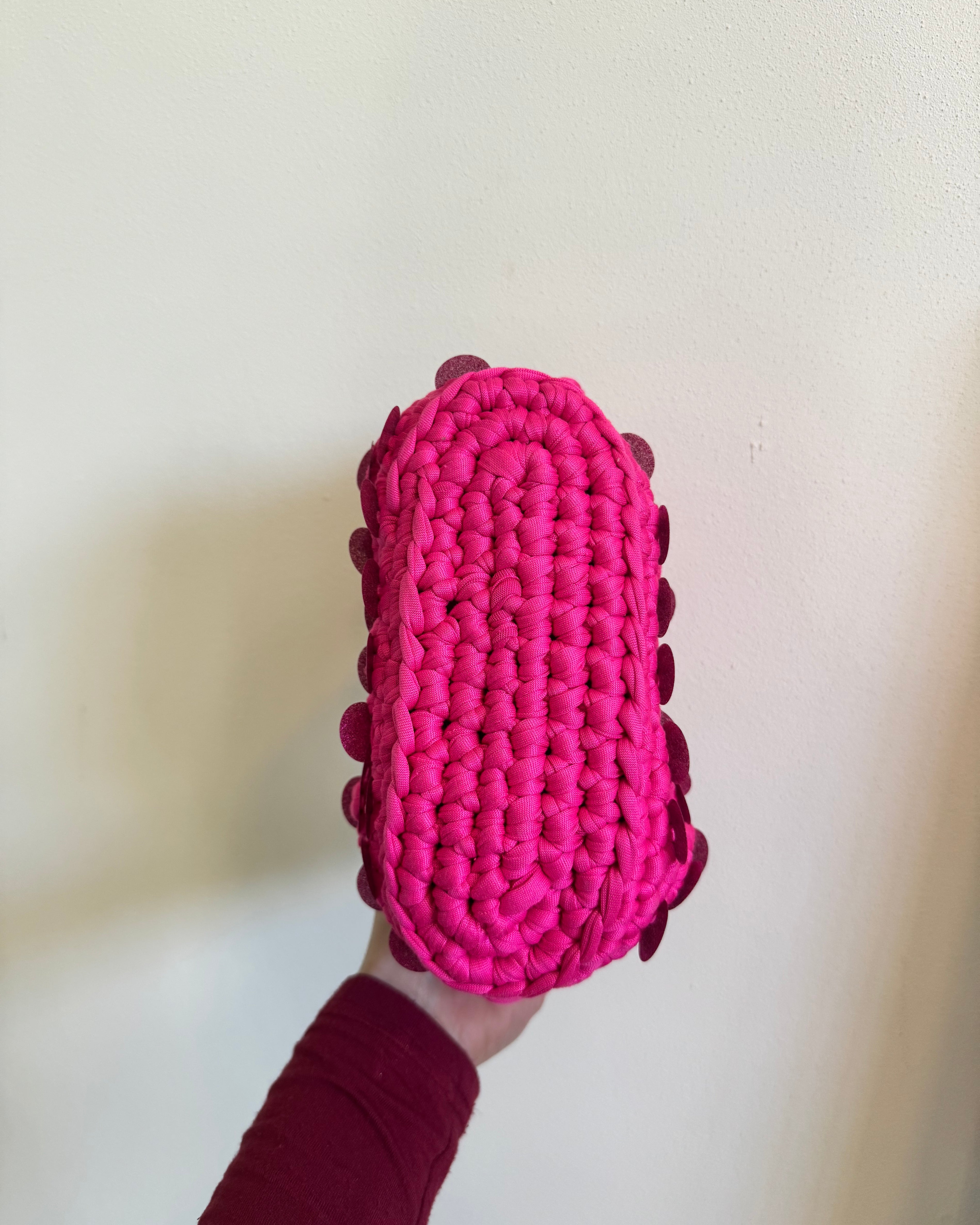 Pasticcino small fucsia paillettes glitterate