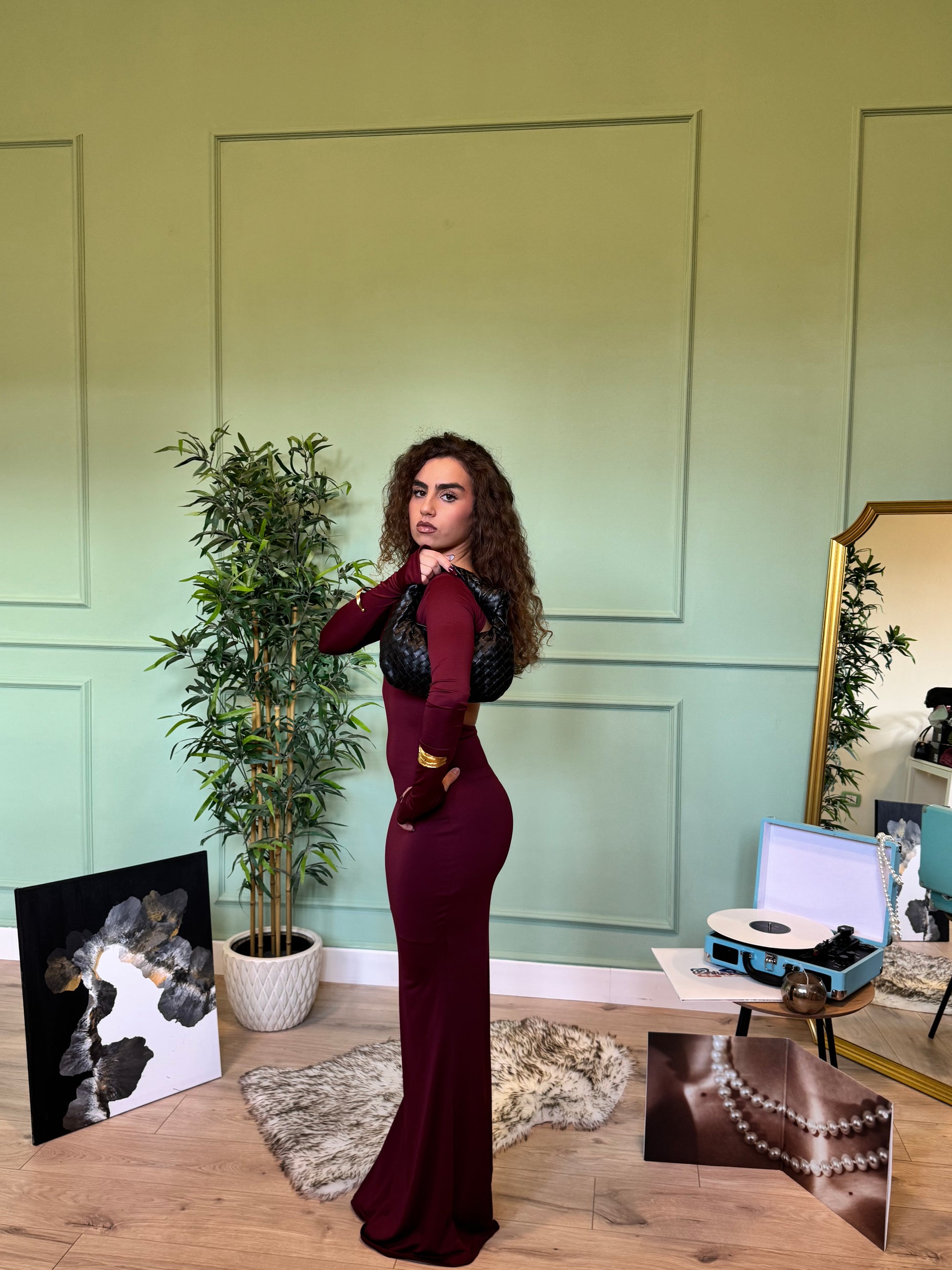 Dress Segreto Bordeaux