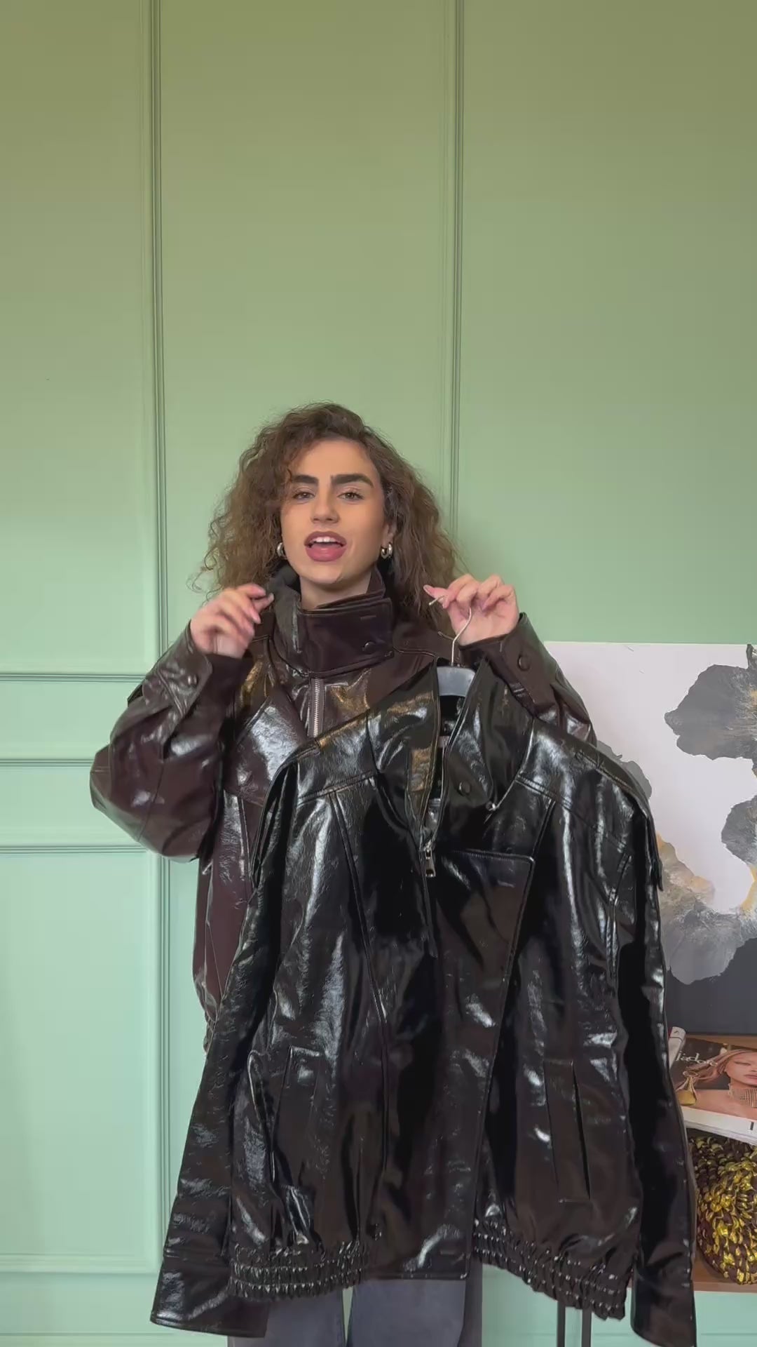 Chiodo Ecopelle Nero