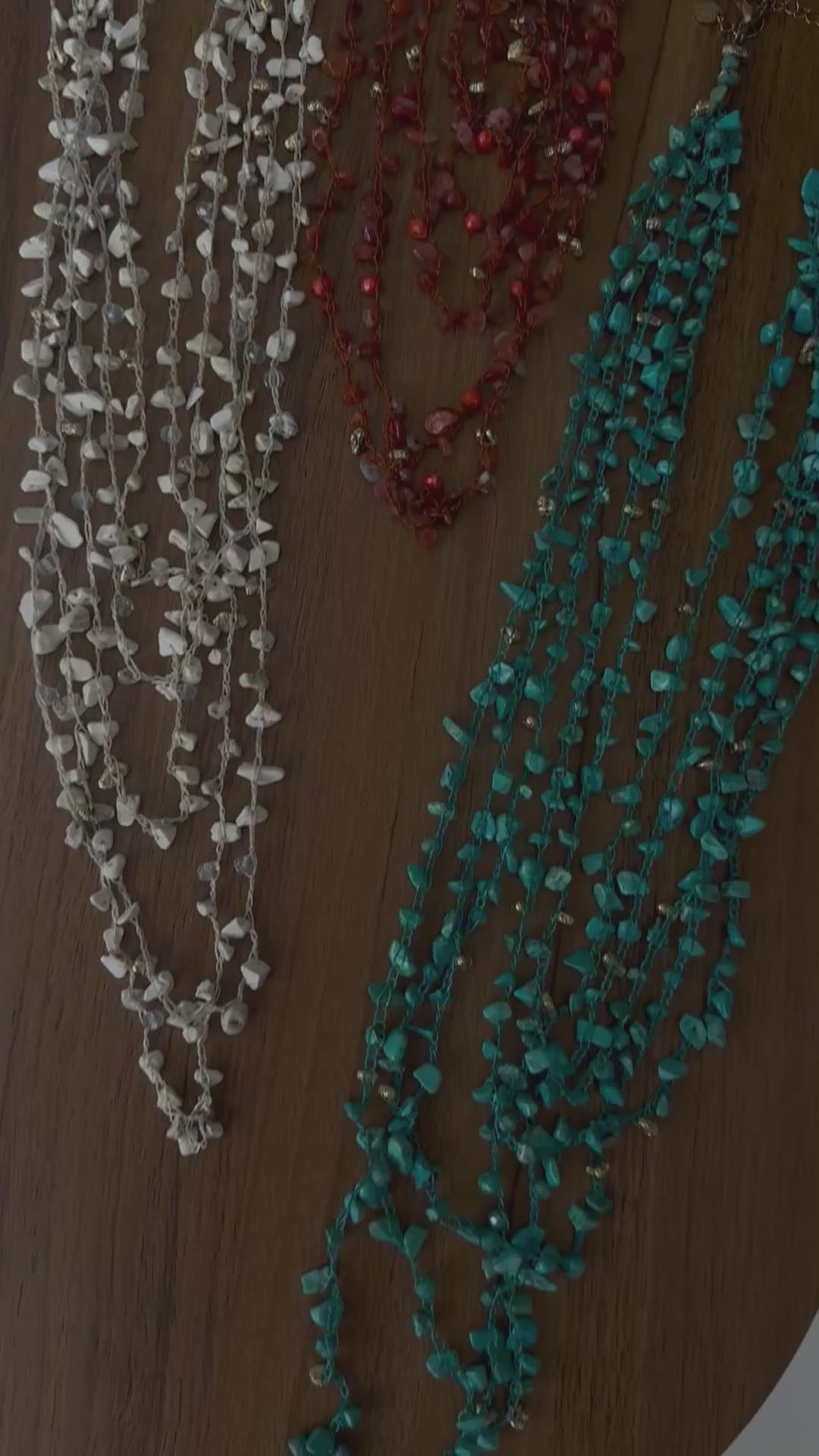 Collana crochet perle di fiume